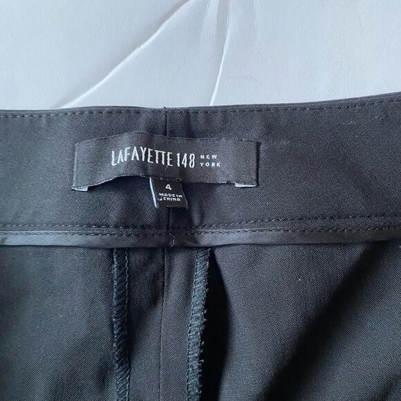 Lafayette 148 Women's Black Irving Business Pants Size 4 - Picture 3 of 10